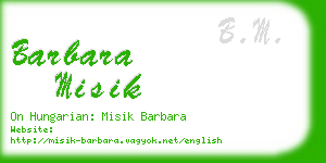 barbara misik business card